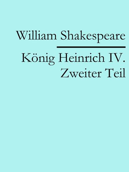 König Heinrich IV Zweiter Teil - cover
