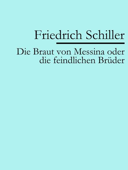 Die Braut von Messina - cover