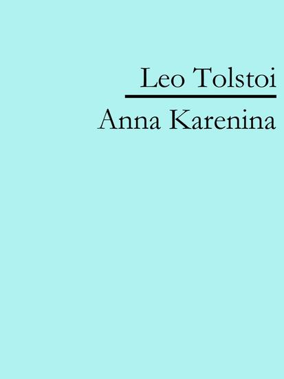 Anna Karenina - cover