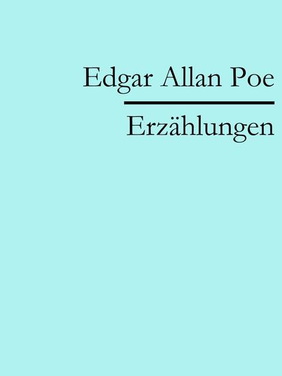 Edgar Allan Poe: Erzählungen - cover