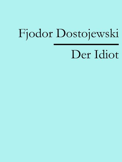 Der Idiot - cover