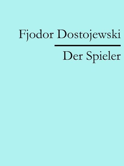 Der Spieler - cover
