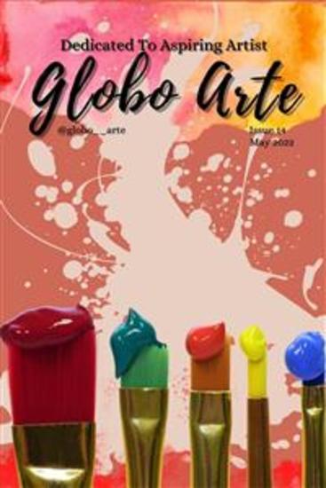 Globo arte May 2022 issue - helping artist in their art career - cover