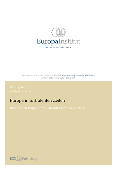 Europa in turbulenten Zeiten - Referate zu Fragen der Zukunft Europas 2020 21 - cover