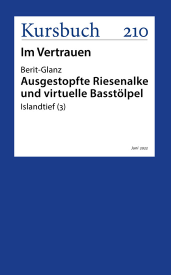 Ausgestopfte Riesenalke und virtuelle Basstölpel - Islandtief (3) - cover