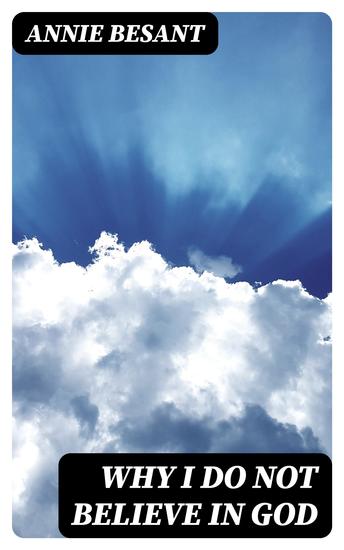 Why I Do Not Believe in God - cover