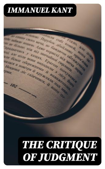 The Critique of Judgment - cover