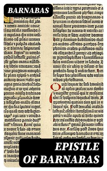 Epistle of Barnabas - cover