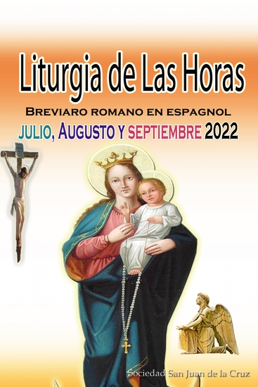 Liturgia de las Horas Breviario romano: en español en orden todos los días de julio agosto septiembre de 2022 - cover