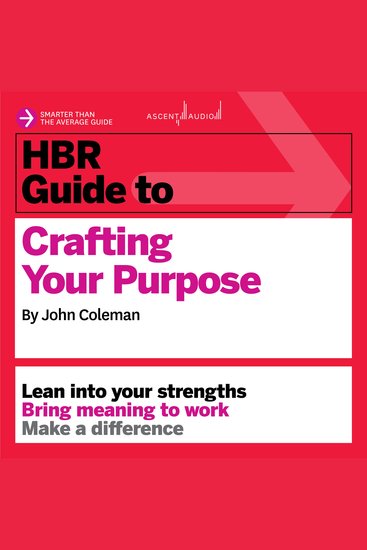 HBR Guide to Crafting Your Purpose - cover