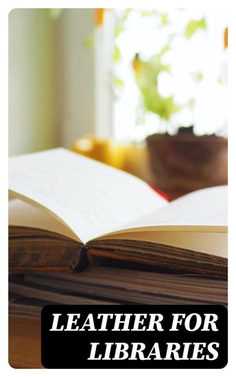 Leather for Libraries - cover