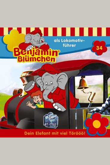 Benjamin Blümchen Folge 34: Benjamin als Lokomotivführer - cover