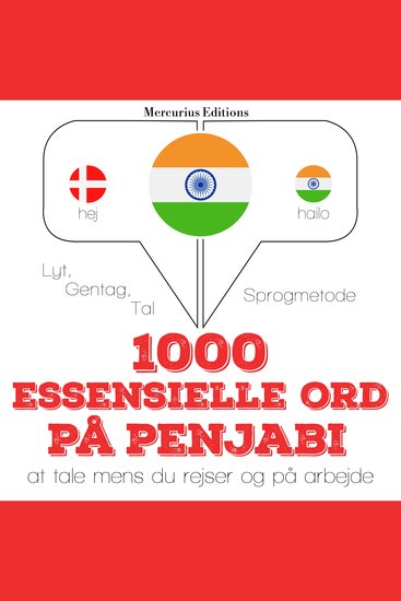 1000 essentielle ord i Penjabi - Lyt gentag tal: sprogmetode - cover