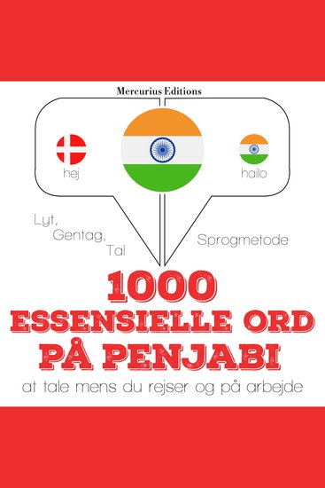 1000 essentielle ord i Penjabi - Lyt gentag tal: sprogmetode - cover