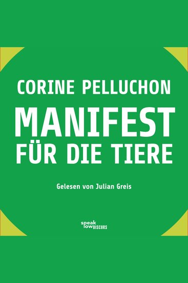 Manifest für die Tiere (Ungekürzte Lesung) - cover