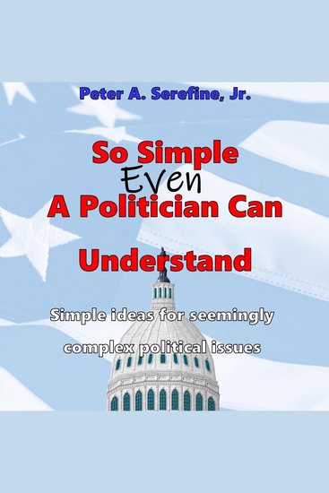 So Simple Even A Politician Can Understand - Simple ideas for seemingly complex political issues - cover