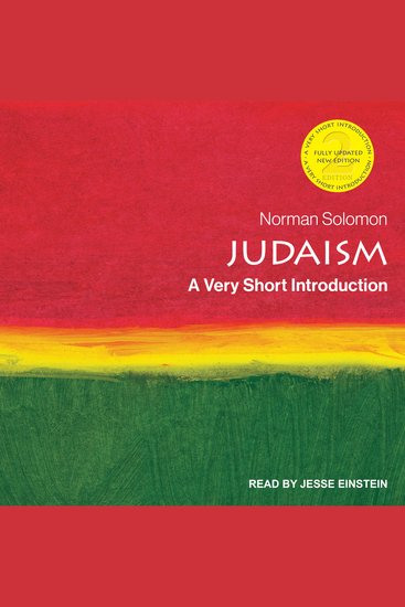 Judaism - A Very Short Introduction 2nd Edition - cover