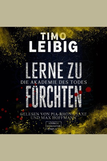 Lerne zu fürchten - Die Akademie des Todes (ungekürzt) - cover
