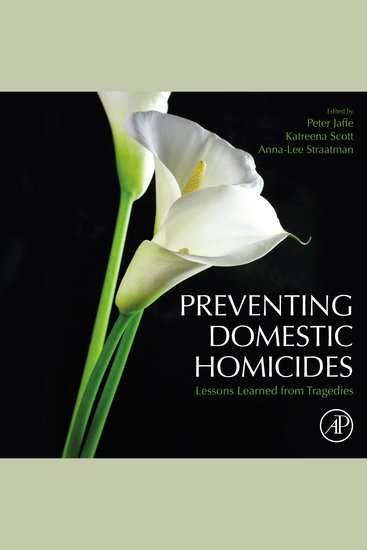 Preventing Domestic Homicides - Lessons Learned From Tragedies - cover