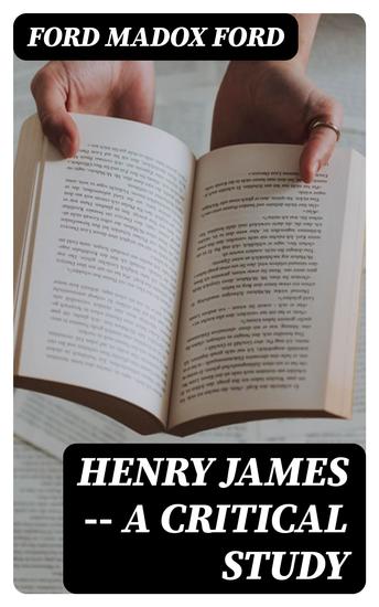 Henry James -- A critical study - cover