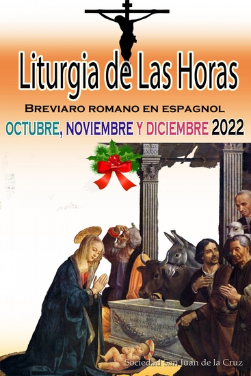 Liturgia de las Horas Breviario romano en español en orden todos los días de octubre noviembre y diciembre de 2022 - cover