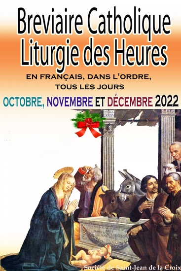 Breviaire Catholique Liturgie des Heures: en français dans l'ordre tous les jours pour octobre novembre et décembre 2022 - cover