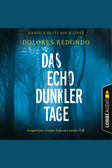 Das Echo dunkler Tage - Inspectora Amaia Salazars erster Fall - Die Baztán-Trilogie Teil 1 (Ungekürzt) - cover