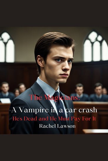 A Vampire in a car crash - He's Dead and He Must Pay For It - cover