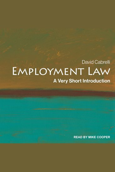 Employment Law - Very Short Introduction - cover