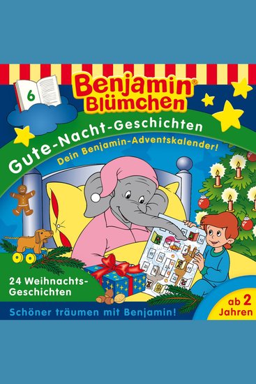 Benjamin Blümchen Gute-Nacht-Geschichten Folge 6: 24 Weihnachtsgeschichten (Ungekürzt) - cover
