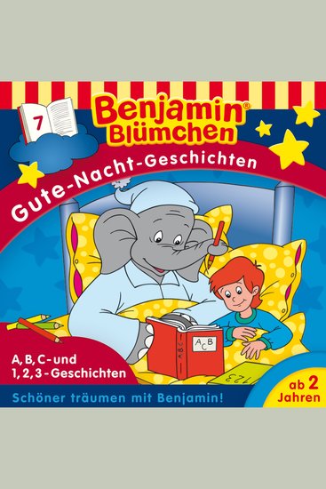 Benjamin Blümchen Gute-Nacht-Geschichten Folge 7: ABC- und 123-Geschichten (Ungekürzt) - cover