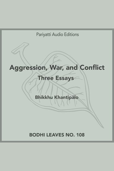 Aggression War and Conflict - Three Essays - cover