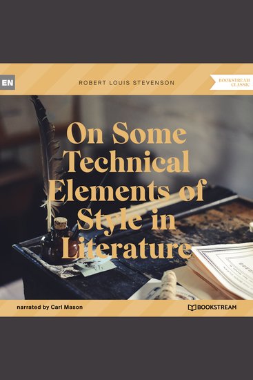 On Some Technical Elements of Style in Literature (Unabridged) - cover