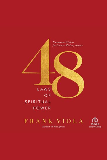 48 Laws of Spiritual Power - Uncommon Wisdom for Greater Ministry Impact - cover