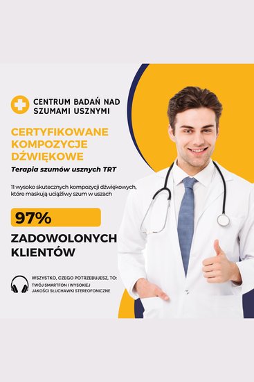 CERTYFIKOWANE KOMPOZYCJE DŹWIĘKOWE: Terapia szumów usznych TRT - 11 wysoko skutecznych kompozycji dźwiękowych które maskują uciążliwy szum w uszach - cover