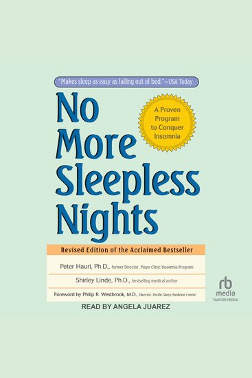 No More Sleepless Nights - cover