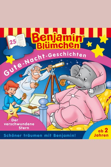 Benjamin Blümchen Gute-Nacht-Geschichten Folge 25: Der verschwundene Stern - cover