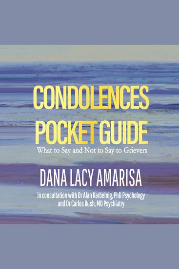 Condolences Pocket Guide - cover