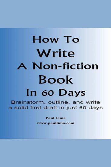How to Write a Non-fiction Book in 60 Days - cover
