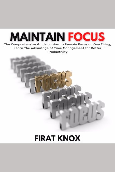 Maintain Focus - cover