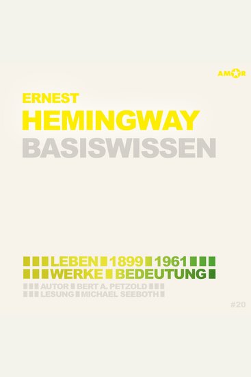Hemingway (1899-1961) Leben Werk Bedeutung - Basiswissen (Ungekürzt) - cover