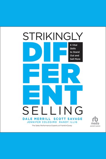 Strikingly Different Selling - 6 Vital Skills to Stand Out and Sell More - cover