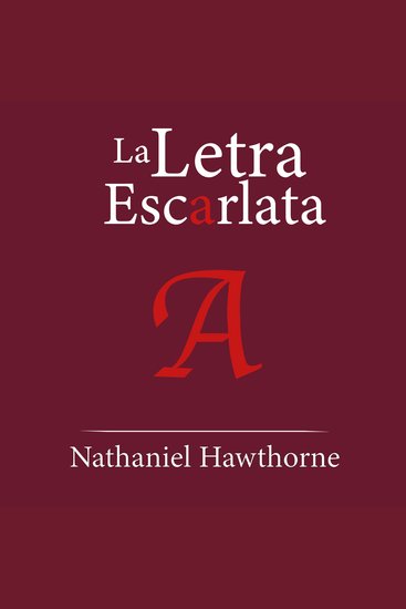 La Letra Escarlata - cover