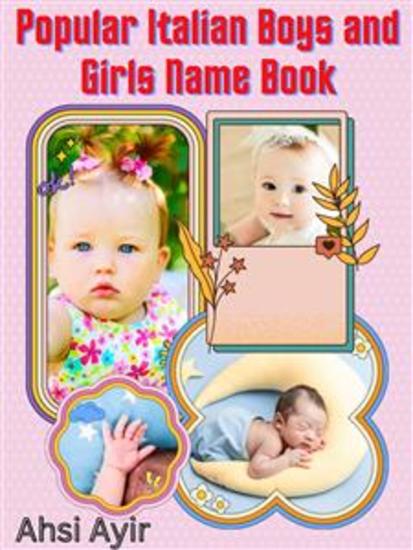 Popular Italian Boys and Girls Name Book - cover