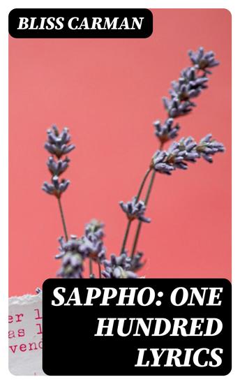 Sappho: One Hundred Lyrics - cover