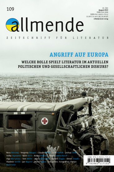 Allmende 109 – Zeitschrift für Literatur - Angriff auf Europa - cover