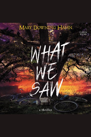 What We Saw - A Thriller - cover