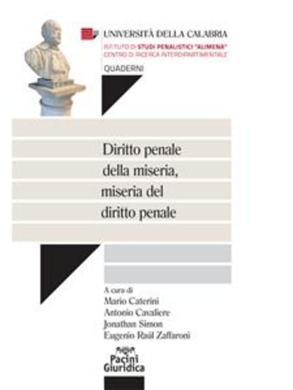 Diritto penale della miseria miseria del diritto penale - cover