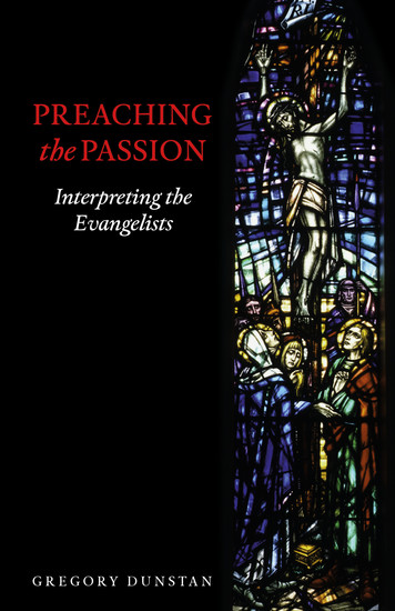 Preaching the Passion - Interpreting the Evangelists - cover