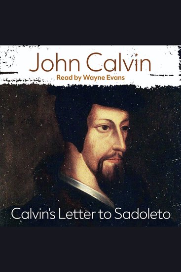 Calvin's Letter to Sadoleto - cover